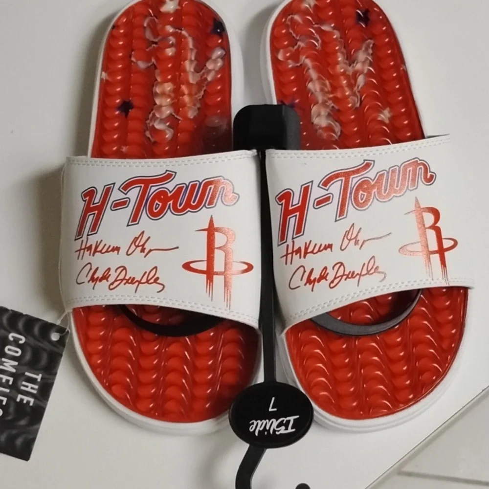Houston rockets 24 city edition slide sandals