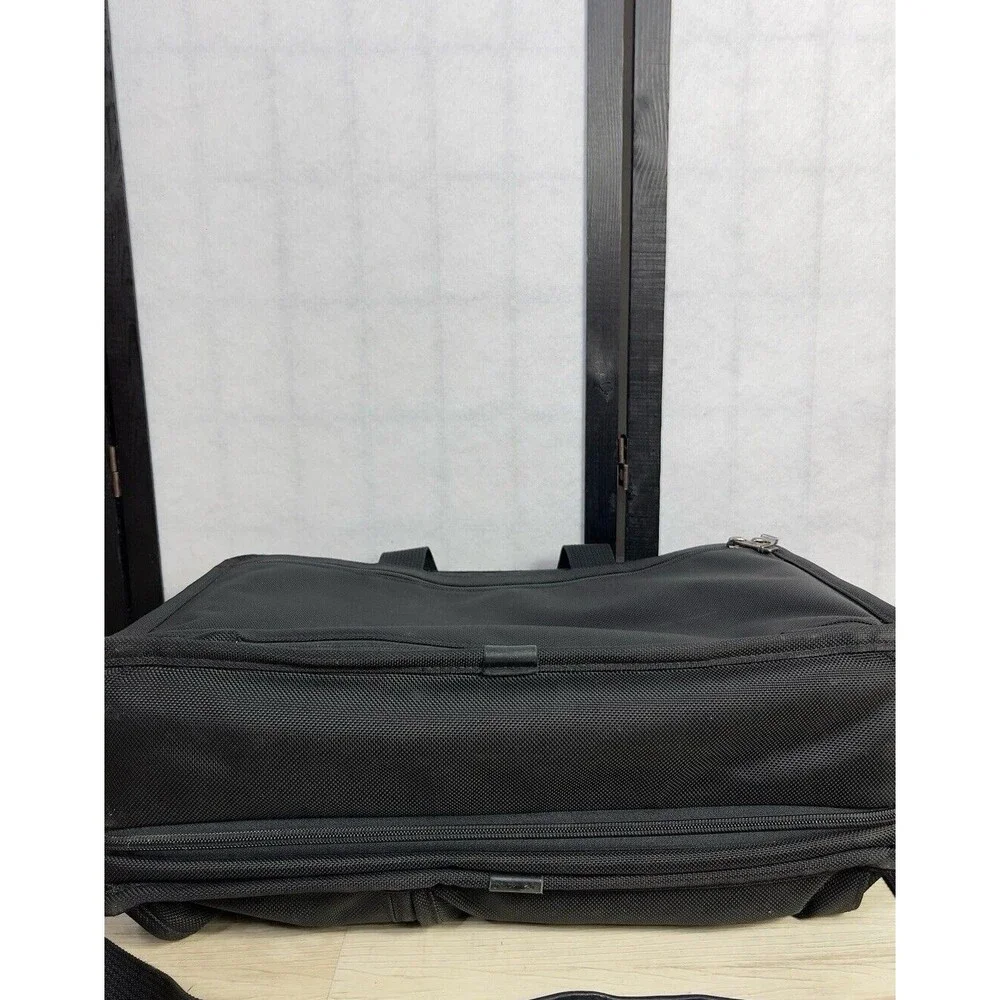 TUMI Black Ballistic Nylon Expandable Laptop Bag