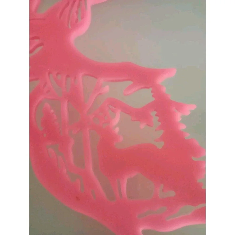 homemade pink resin