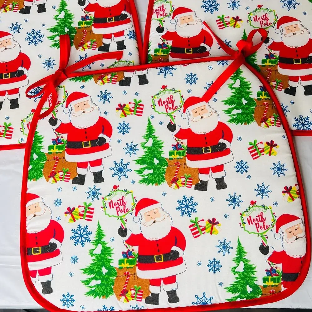 NWT Set of 3 Christmas Chair Cushion Pads