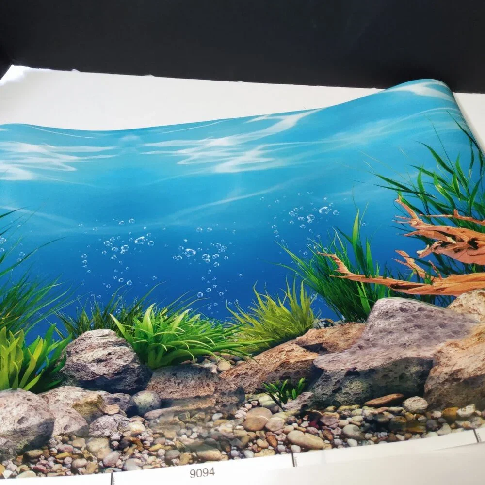 Fishtank backing pictures approximately 17 1/2