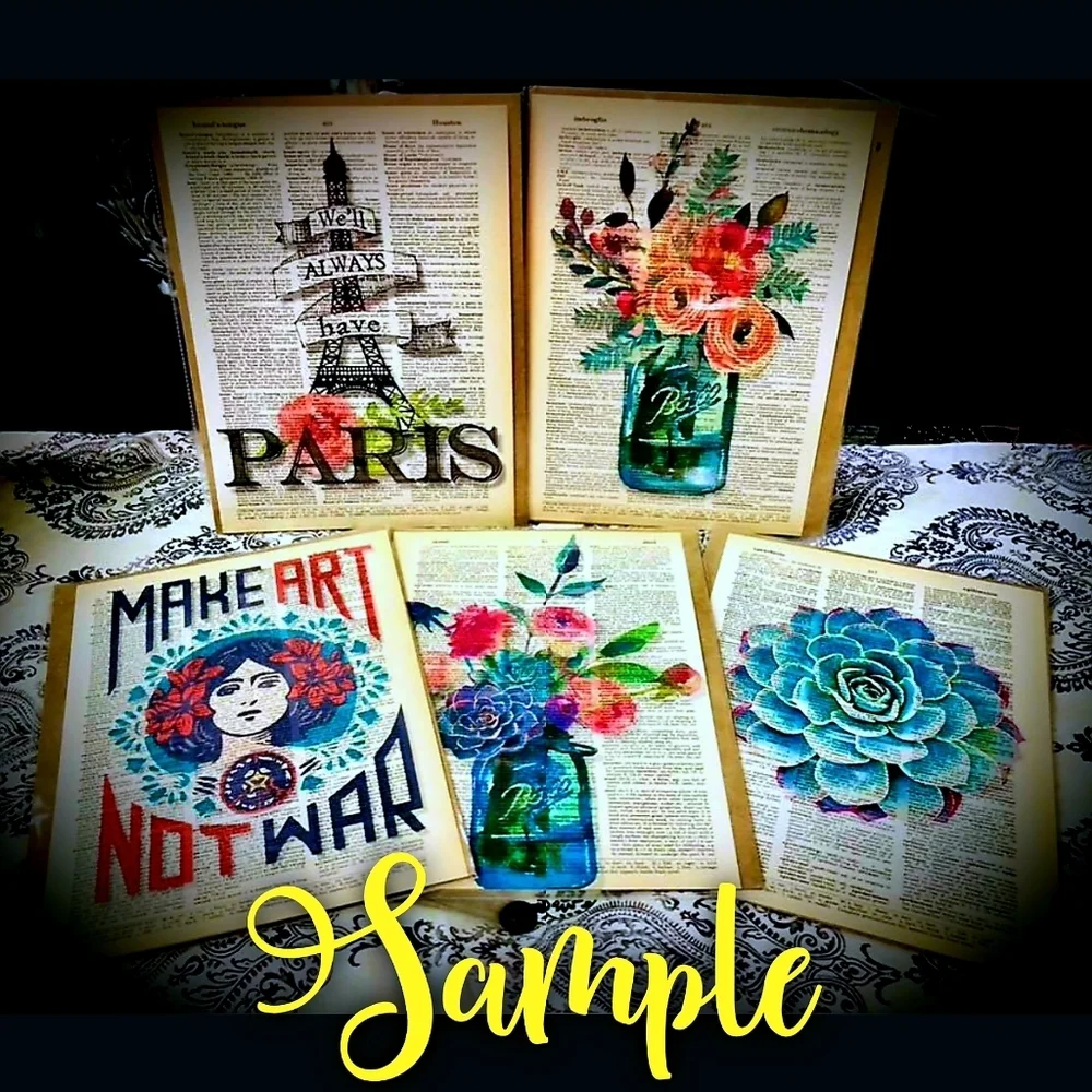 Handmade print page