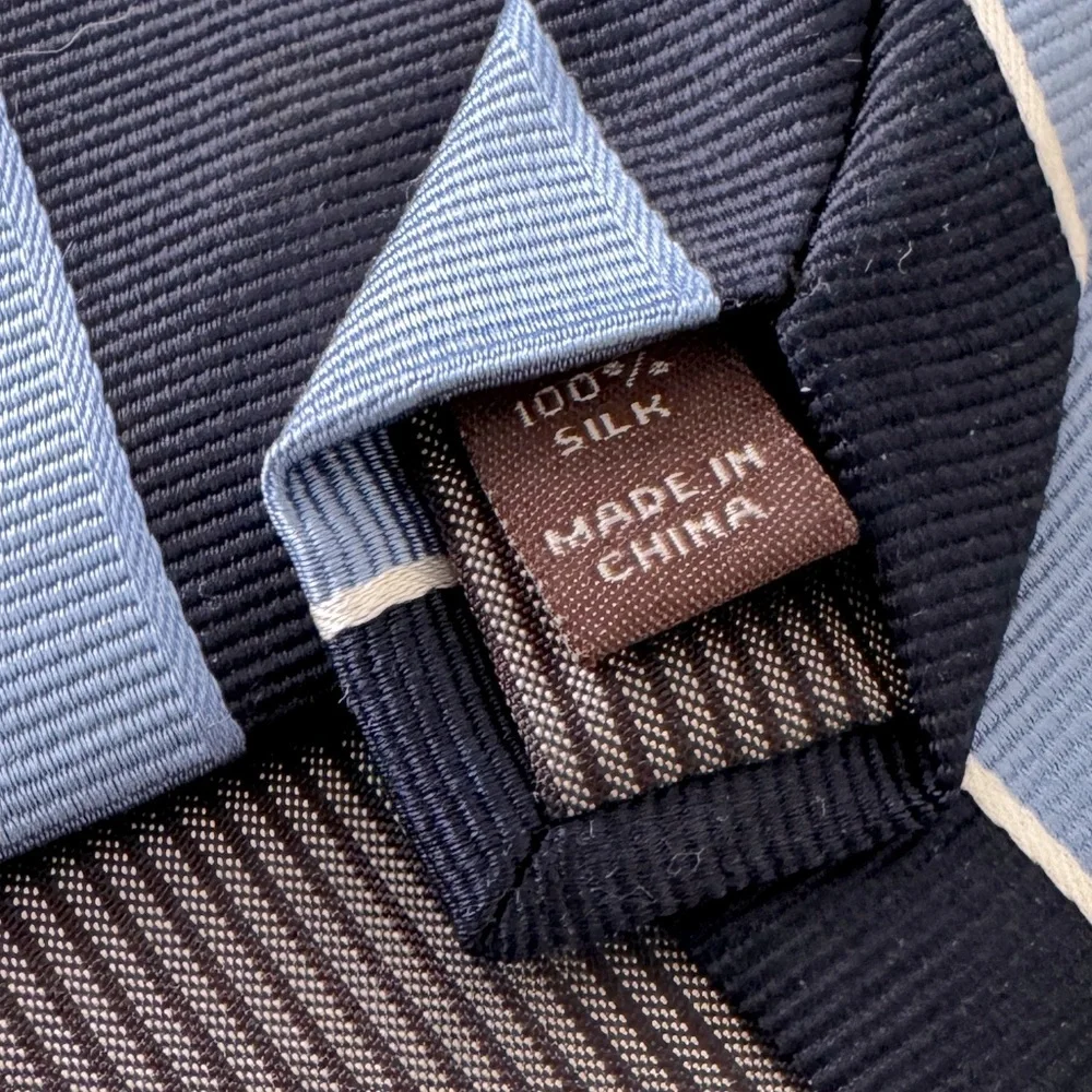 Nordstrom Kids Open Stripe Silk Blend Tie.