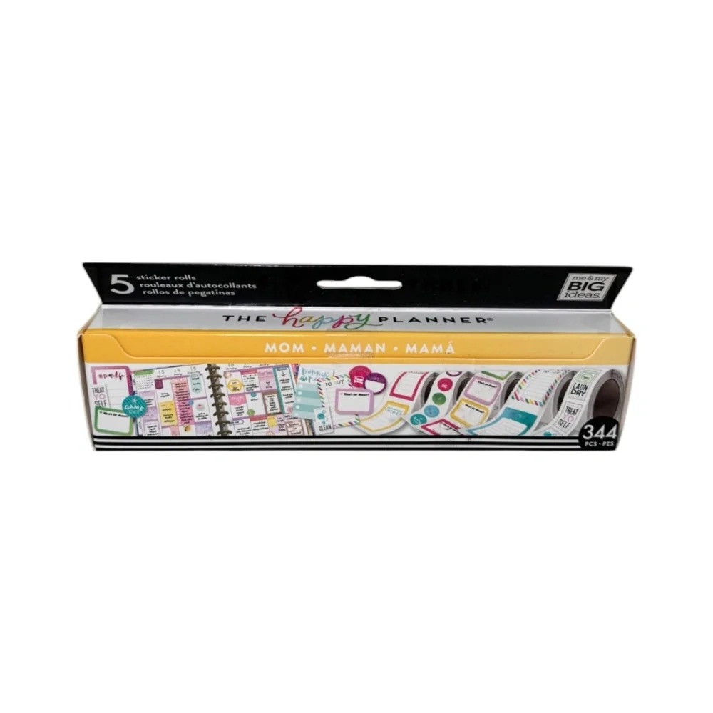 NEW The Happy Planner MOM Sticker Roll Pack Schedule Organization Gift 344 Piece