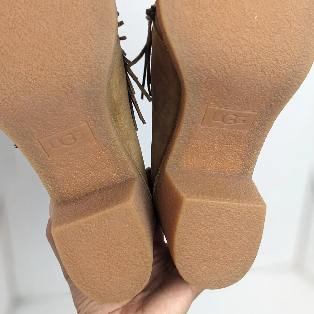UGG suede fringe