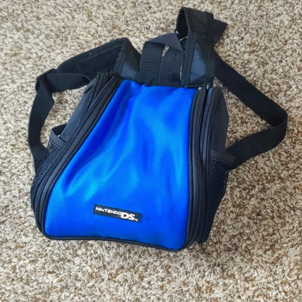 Nintendo DS Blue Mini Backpack Carrying Case