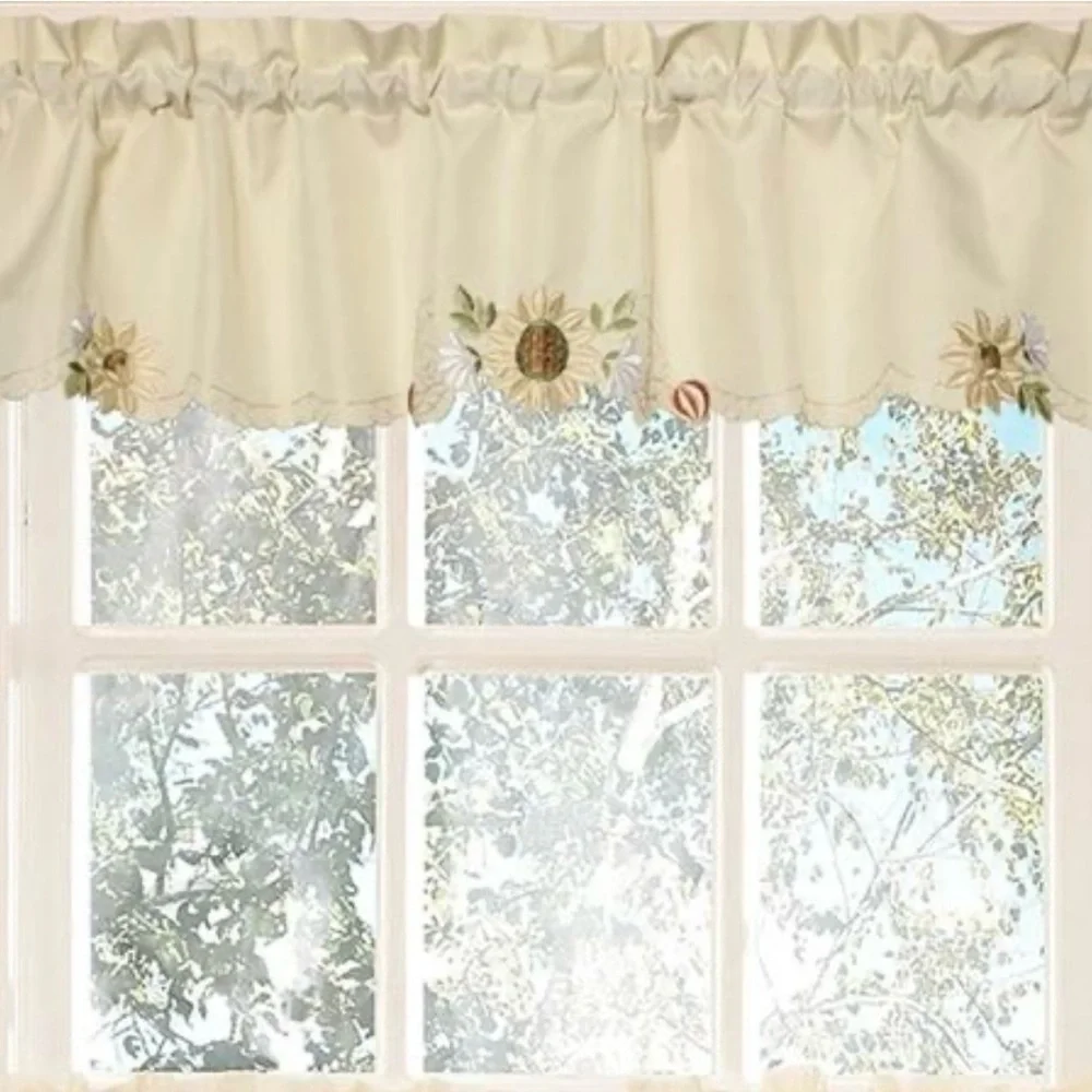 Sweet Home Collection Kitchen Window Valance Curtain. 12x60. Set of 6❗️
