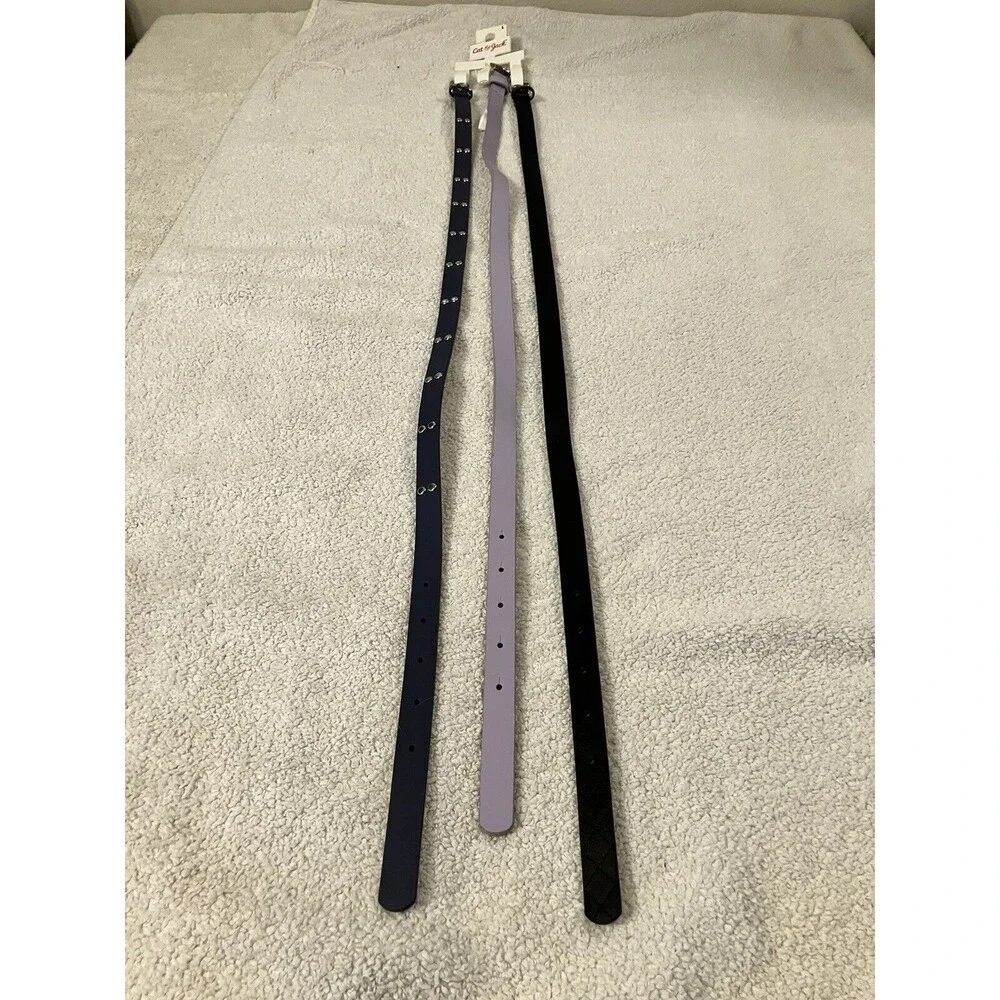 Cat & Jack Girls 3-Pack Multicolor Belts - Size XL Back to School Attire
