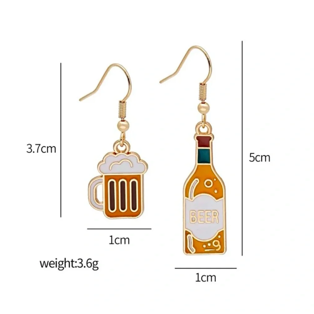 “Beer Thirty” Earrings, NWT