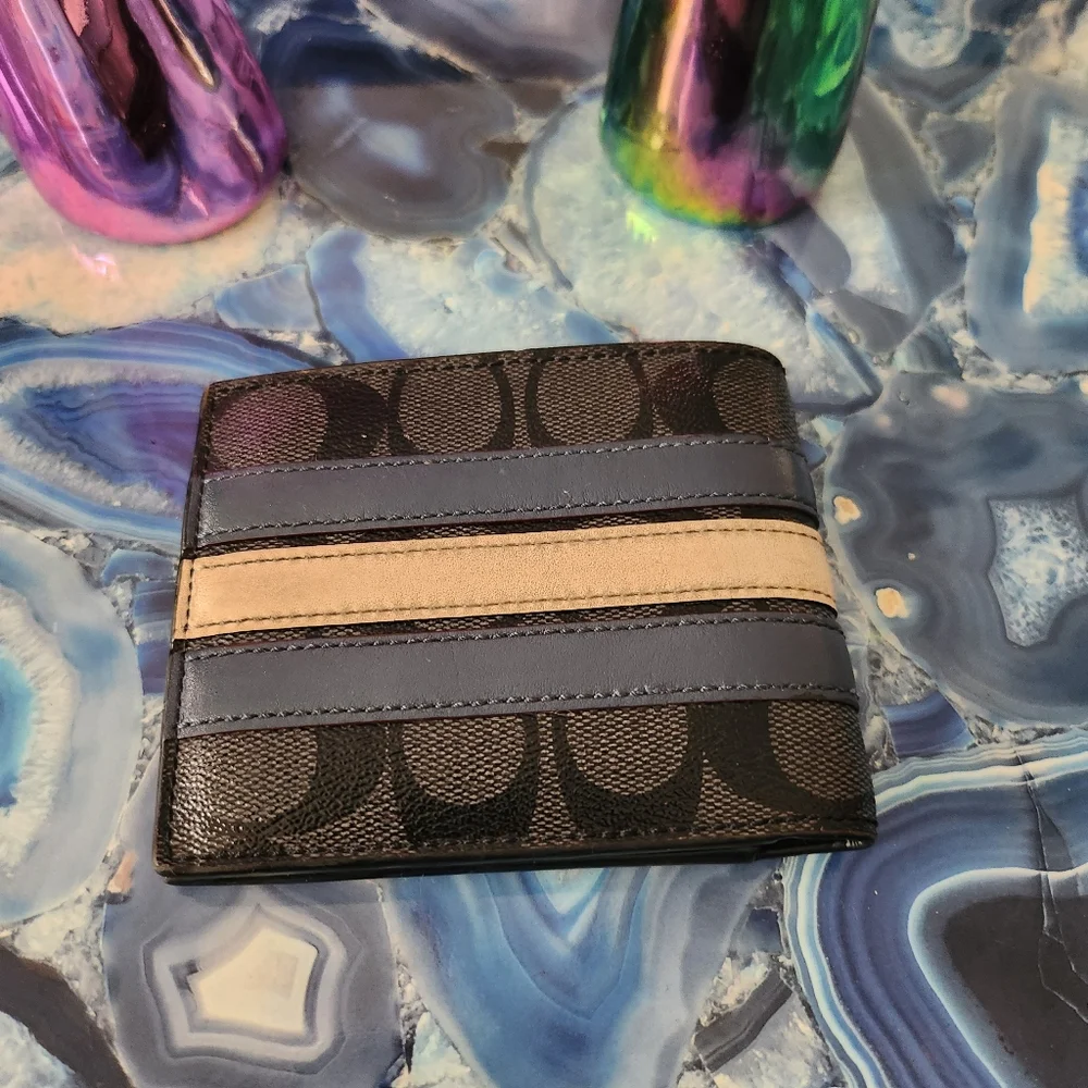 Coach leather signature