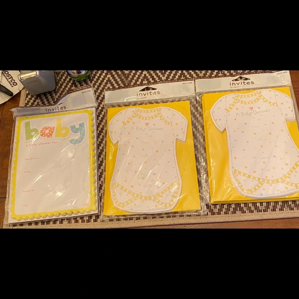 Baby shower invites new in package
