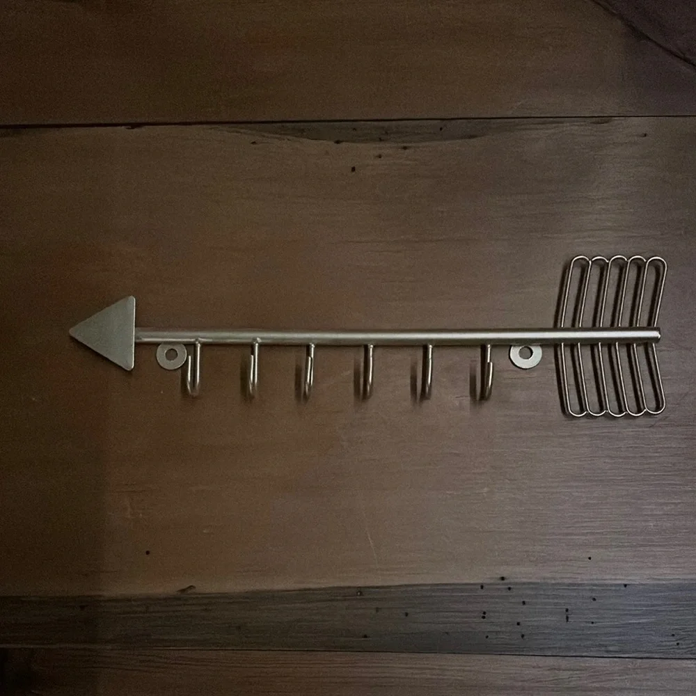 🌿 METAL ARROW WALL HOOK RACK