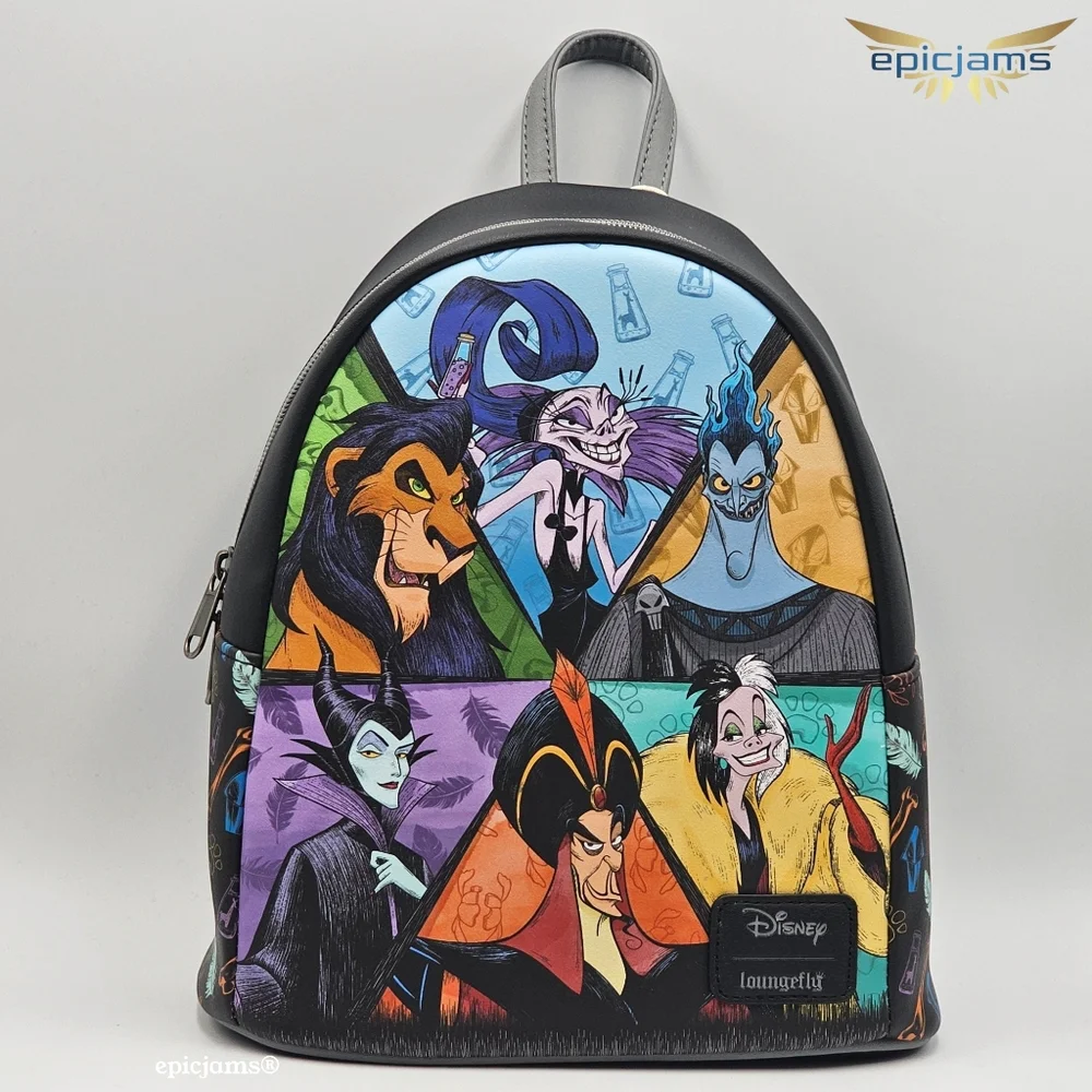 Loungefly Disney Villains Group Mini Backpack