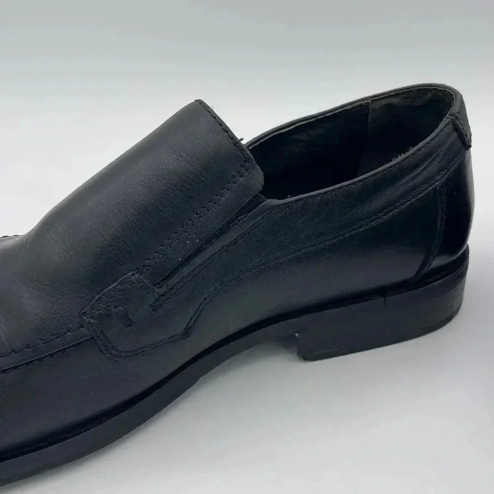 Natha Studio Leather Slip On Loafers, black
