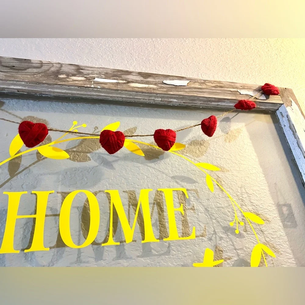 Beautiful MINI size heart garland. Ideal for any room. Adds warmth & charm.