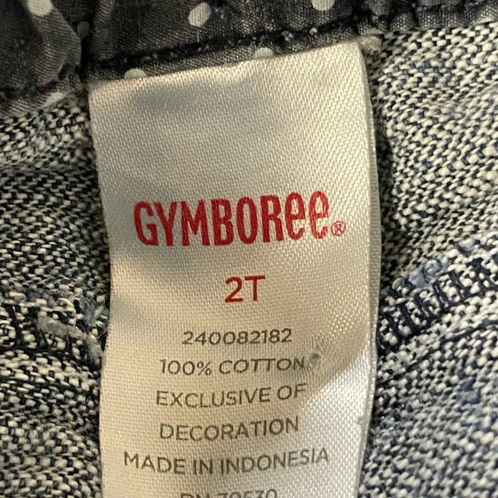 2005 Gymboree PREP CLUB turtle ribbon belt denim Size 2T