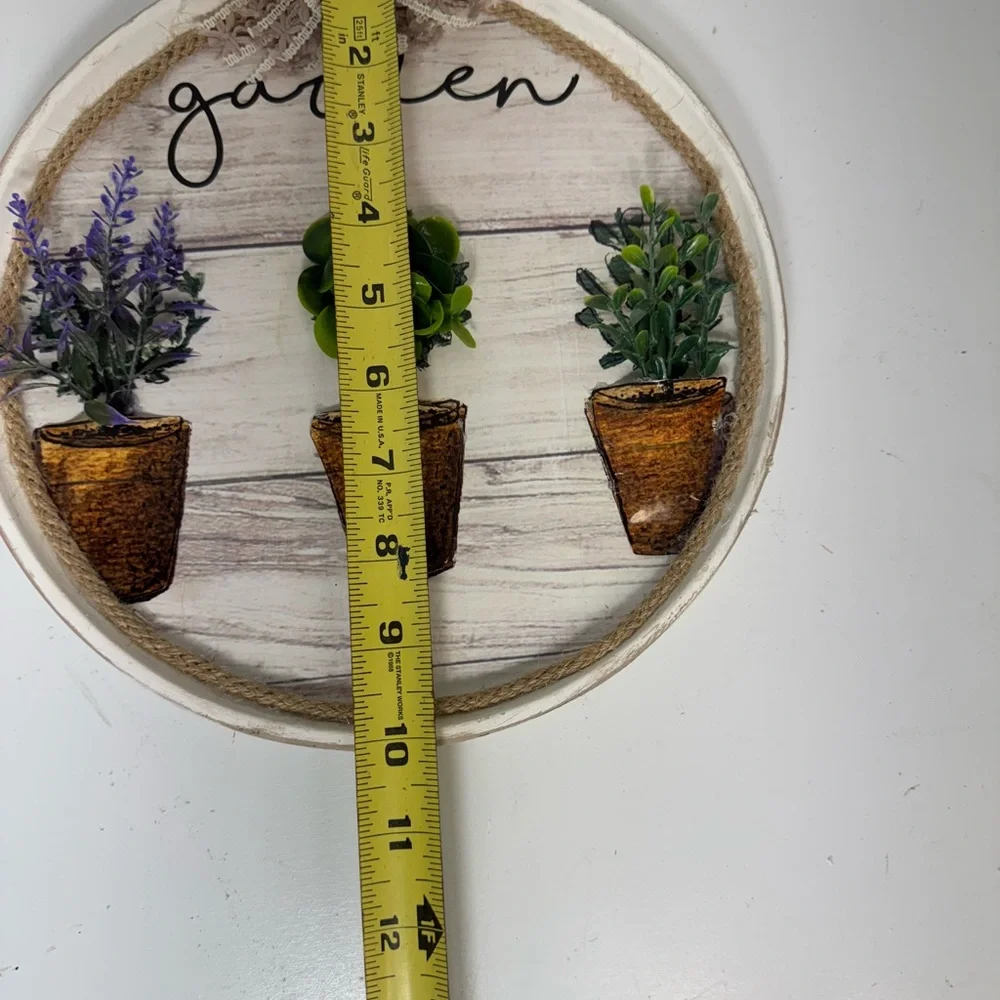 New 3D Handmade Garden Decor with Potted Plants