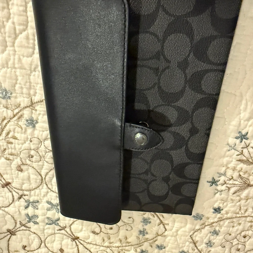Coach black signature