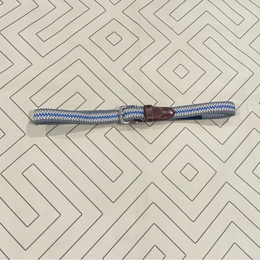 Vineyard Vines Woven Leather Belt