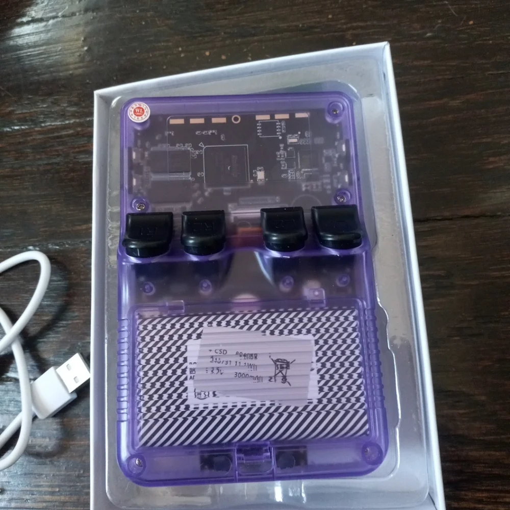 WUDS GAME MASTERS R36S EMULATOR LINUX ARC OS 2.0 Pink Box Console Purple Used