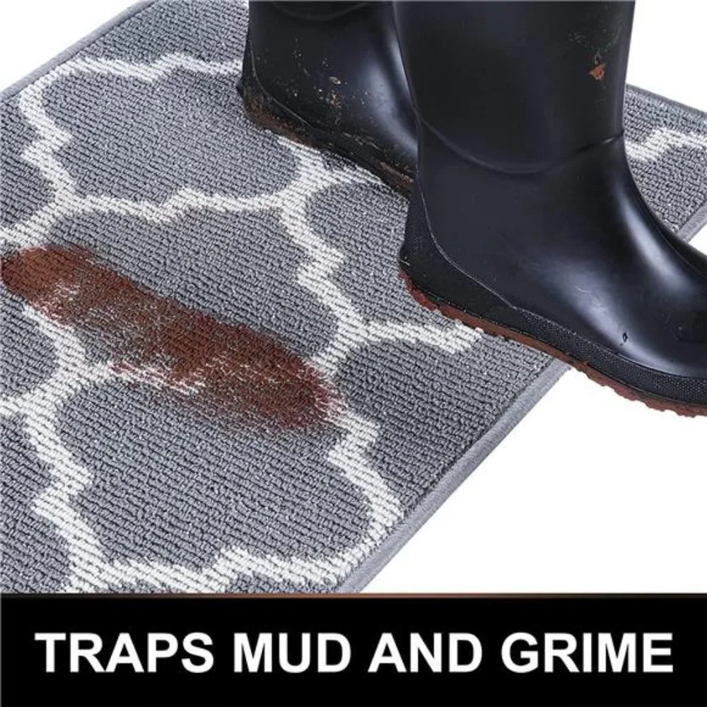 20x32, Non-Slip Absorbent Resist Dirt Entrance Rug, Machine Washable Low-Profile