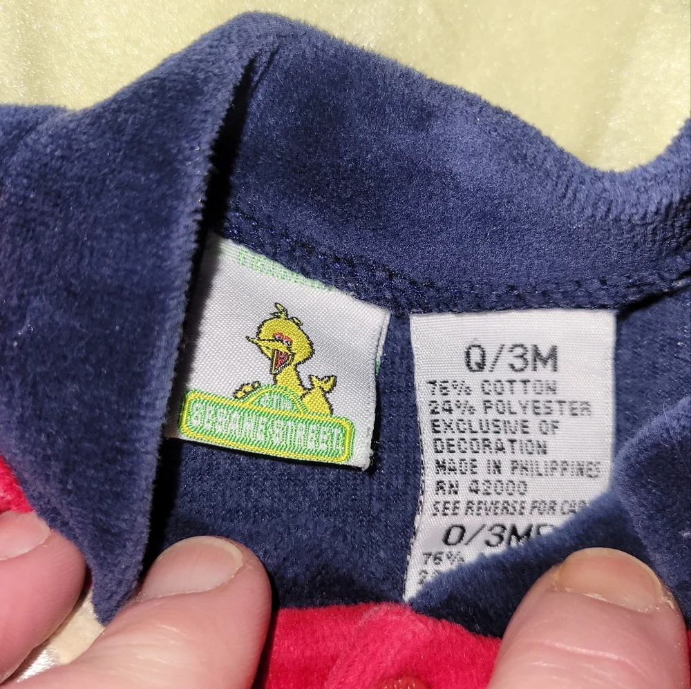 Sesame Street blue red