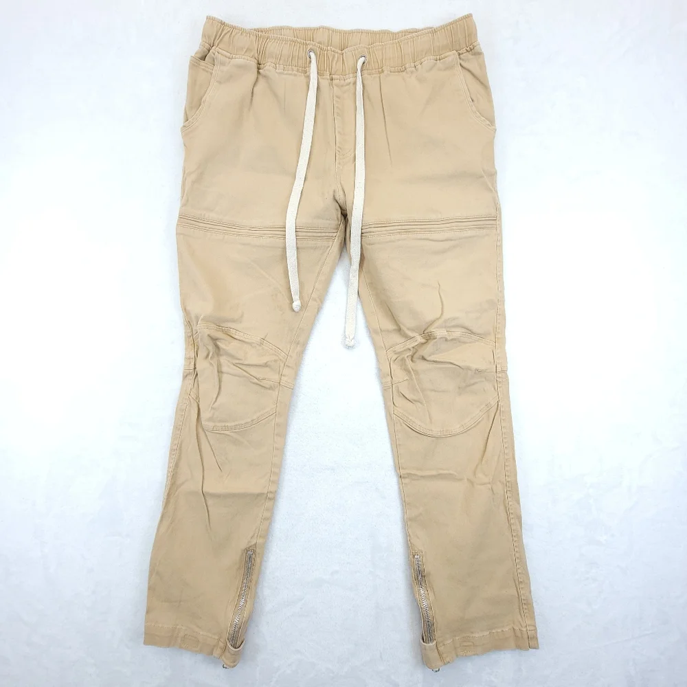 American Stitch Men’s Size XL Tan Beige Elastic Outerwear Joggers