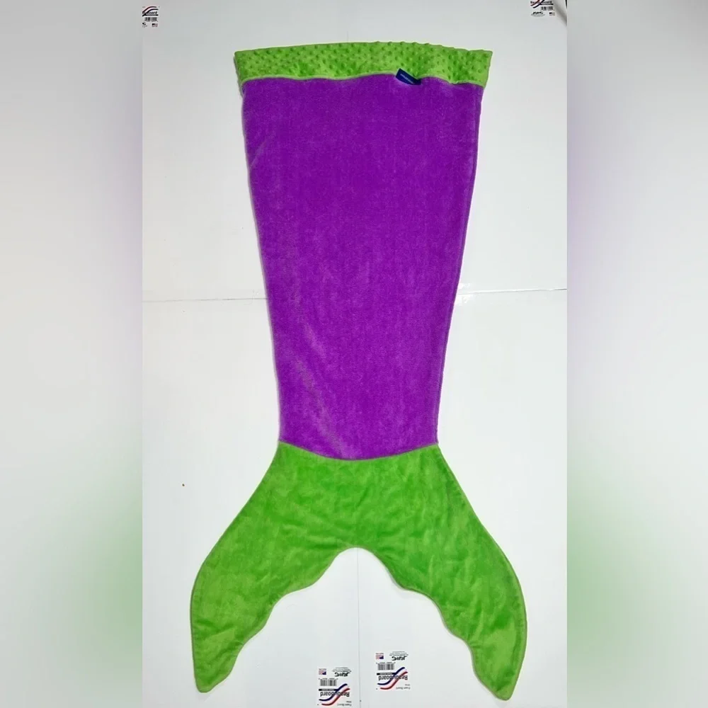 Blankie Tails Mermaid Blanket Purple and Green
