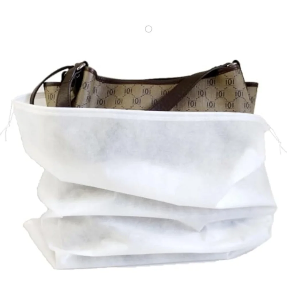 TWO Large Dust Cover FABRIC Storage Bags Eco-friendly -White