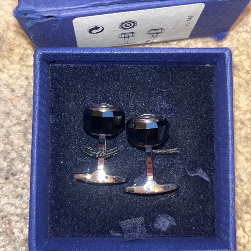Swarovski Black Cufflinks
