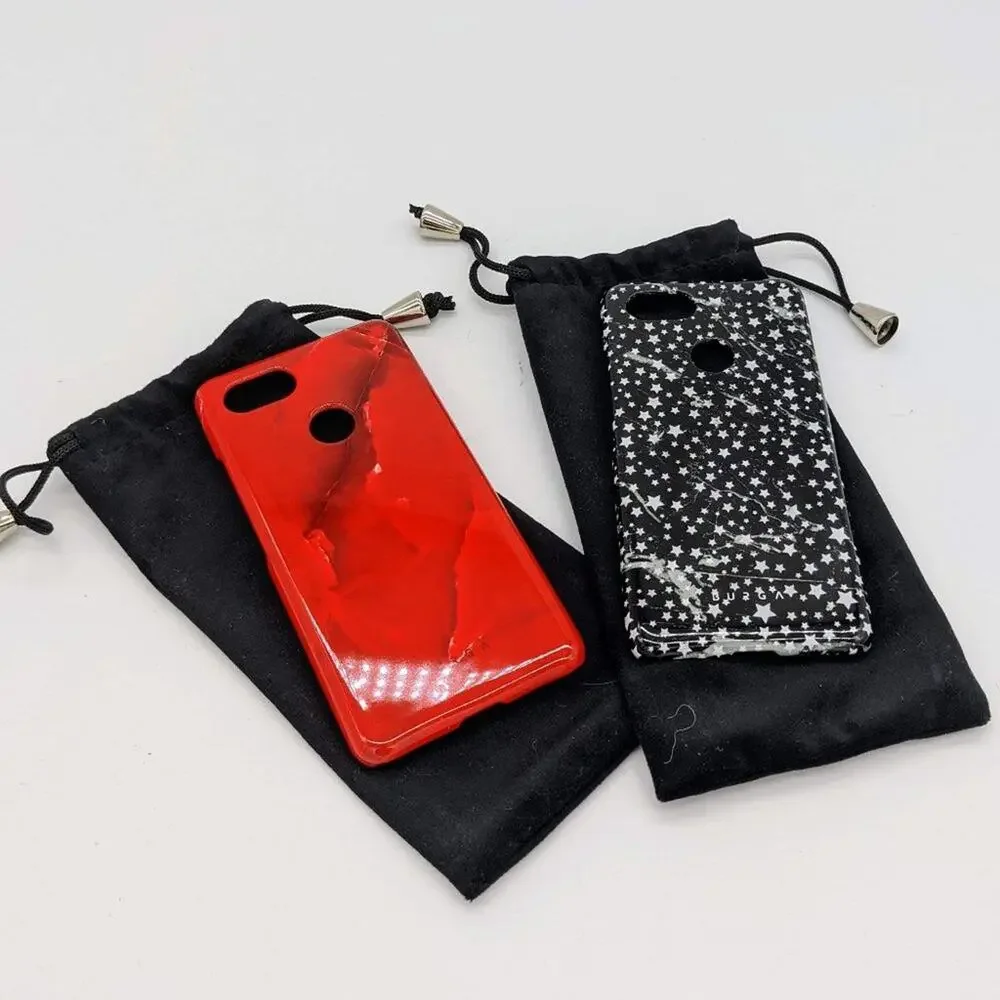 Burga Red Wave And Black Star Pixel 3 Phone Cases