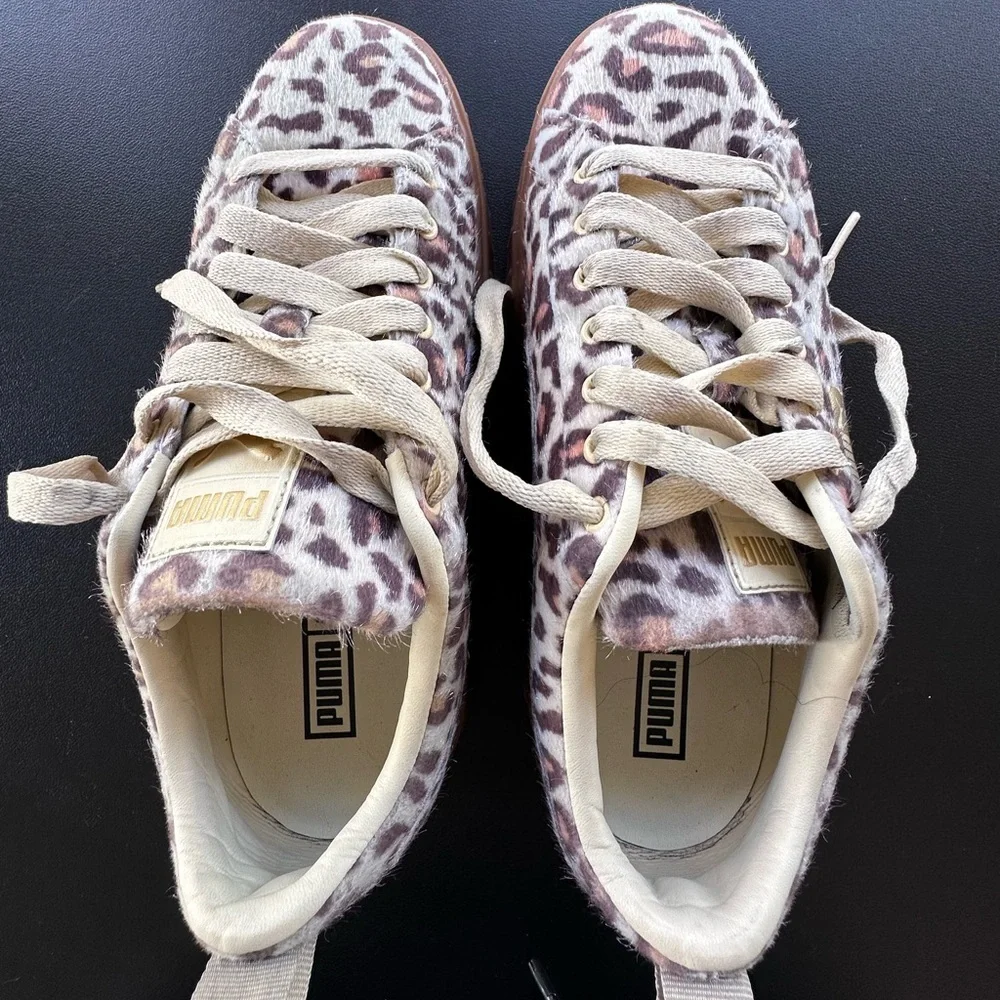 Puma Womens Mayze Leopard Platform Sneakers Shoes Casual Size:7.5