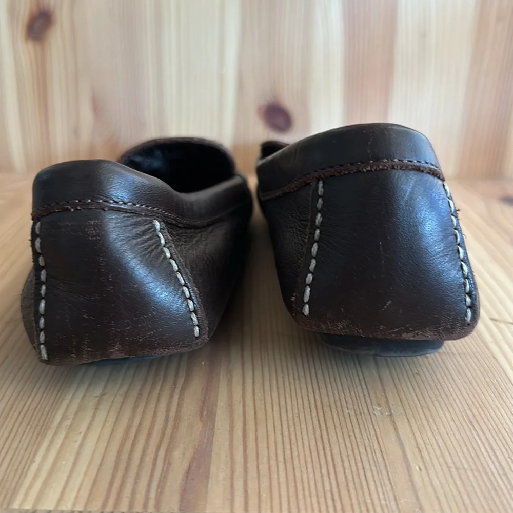 CREWCUTS Brown Leather Boys Loafers