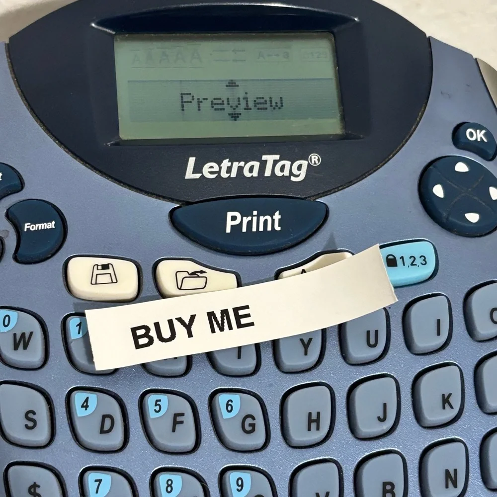 Dymo letratag label
