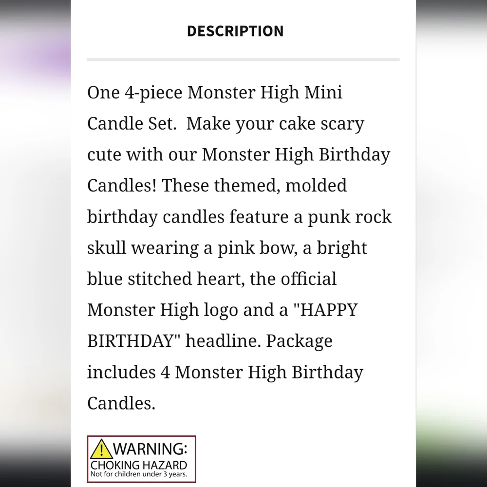 MONSTER HIGH Birthday Party Bundle NWT