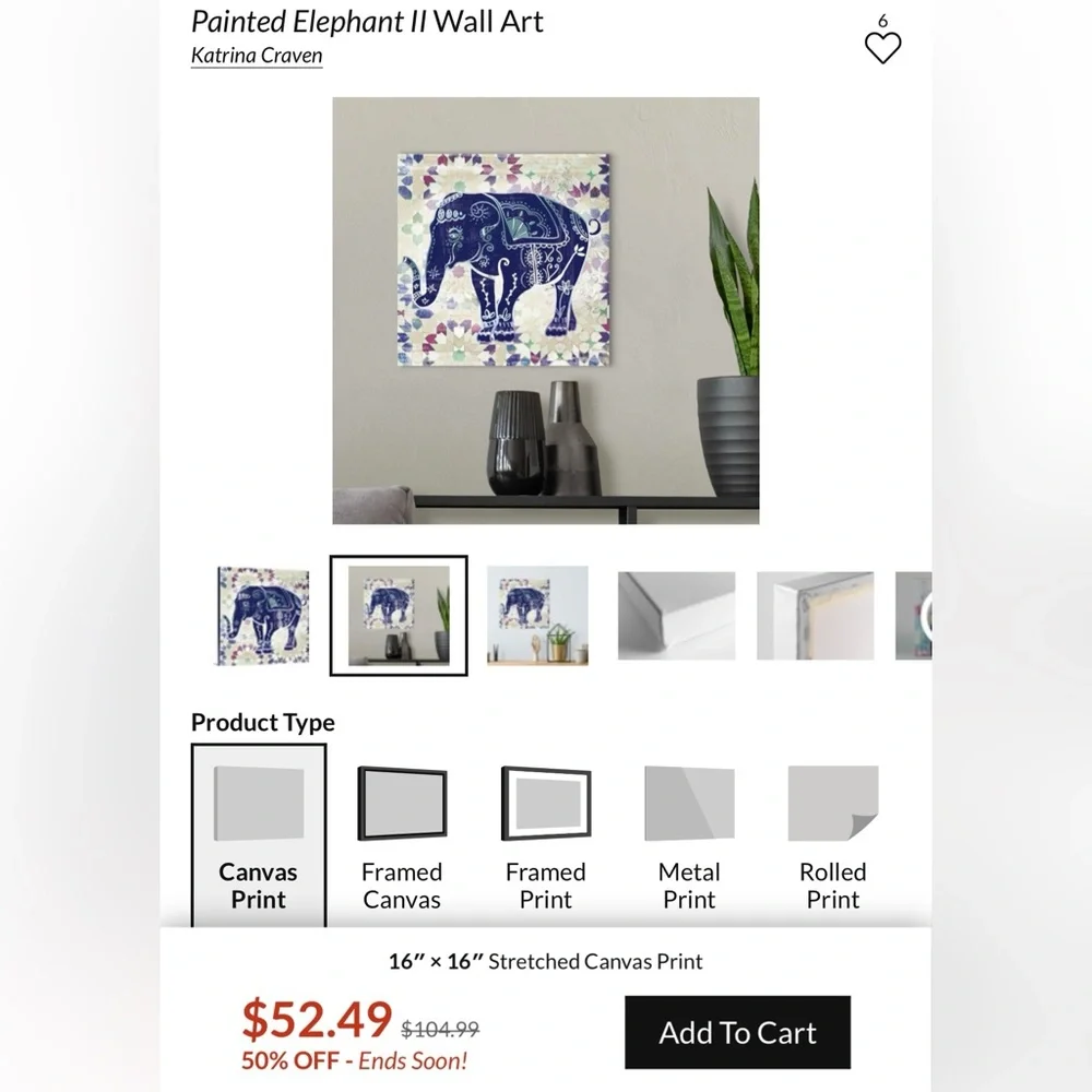N/A painted elephant