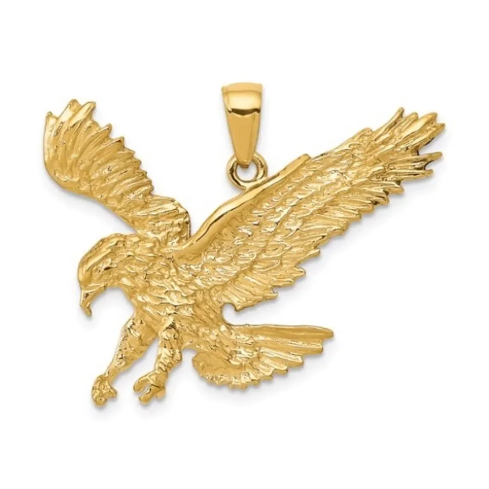 New!!! Men’s 14k Textured Eagle Pendant