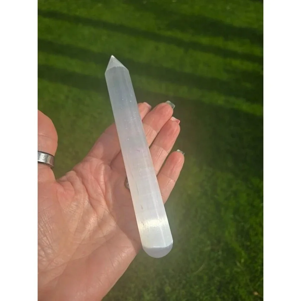 Handmade selenite chakra