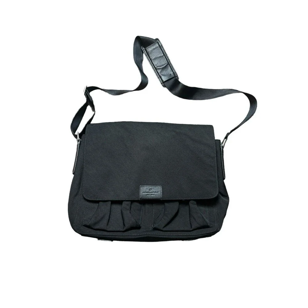 Banana Republic Nylon Leather Messenger Bag