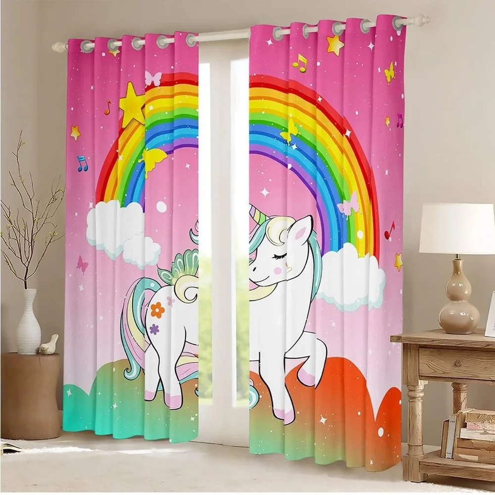 Colorful Rainbow Curtains
