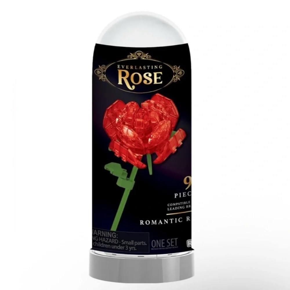 NWT Everlasting Rose In A Dome Set