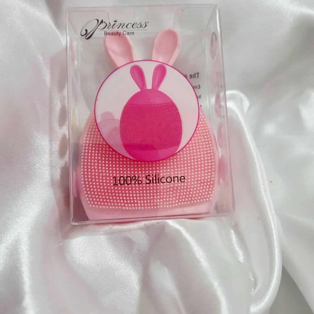 Princess Soft Silicone Face Brush Cleanser and Massager Manual Facial Cleansing