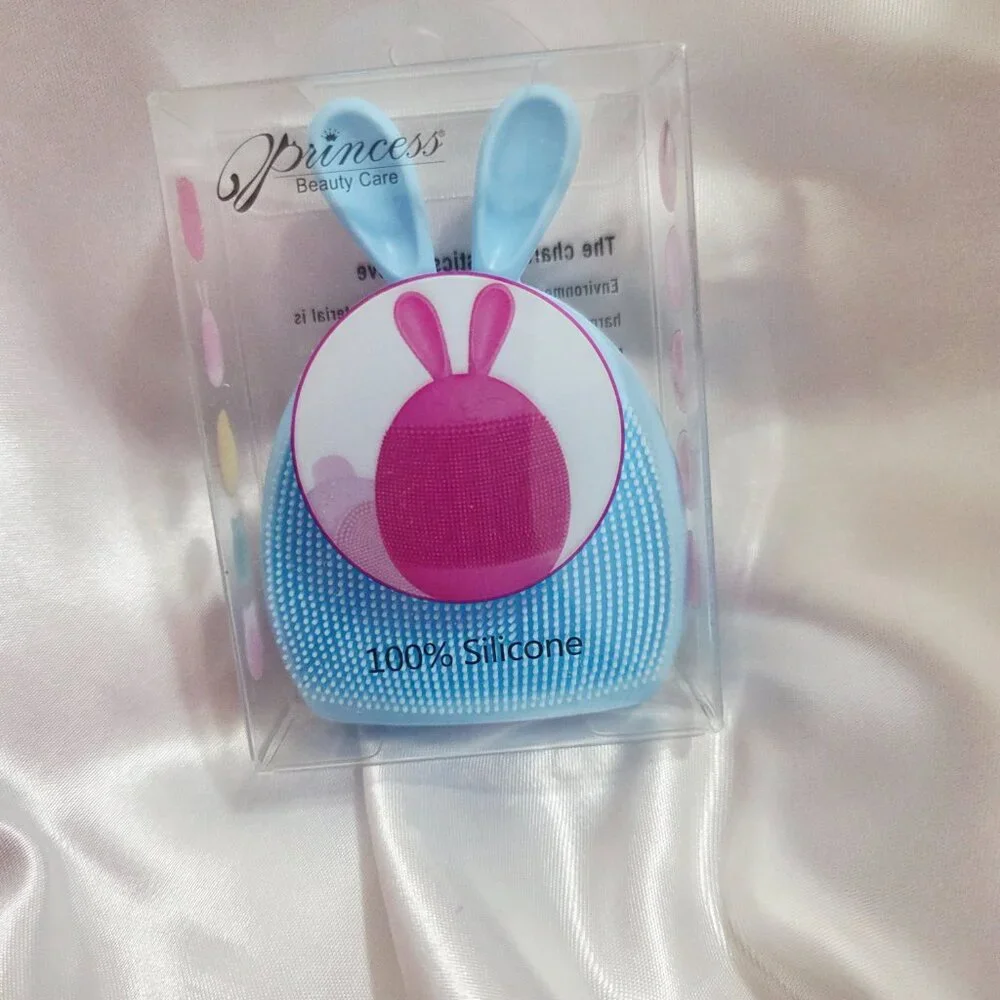 Princess Soft Silicone Face Brush Cleanser and Massager Manual Facial Cleansing