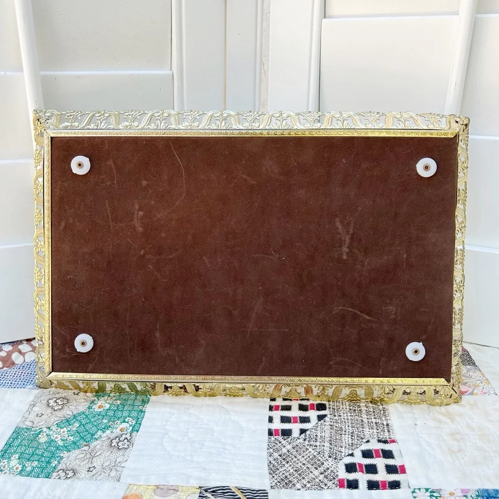 Vintage rectangle filigree