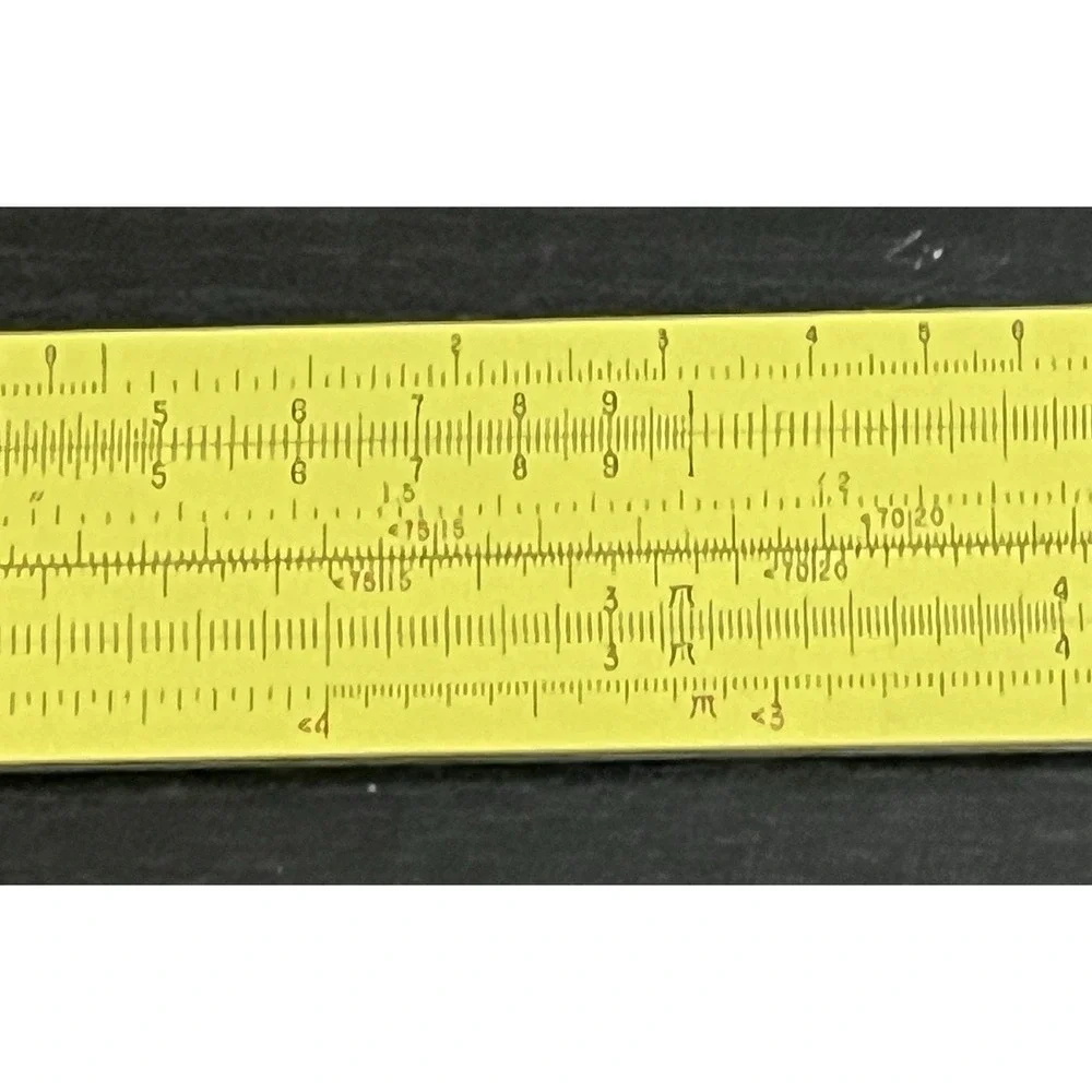 Vintage Pickett N1010-ES TRIG All Metal Slide Rule With Leather Case Made In USA