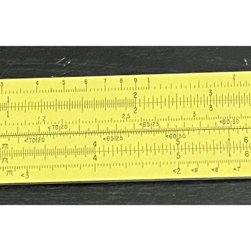 Vintage Pickett N1010-ES TRIG All Metal Slide Rule With Leather Case Made In USA