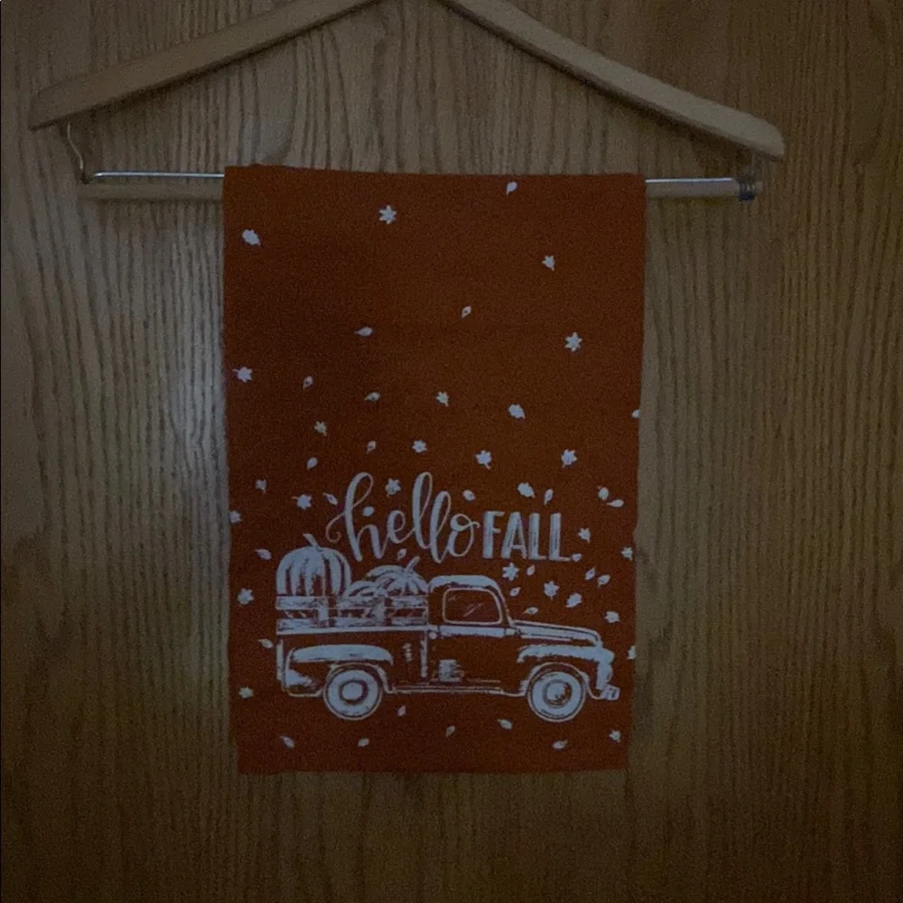Orange Fall Themed Hand Towel