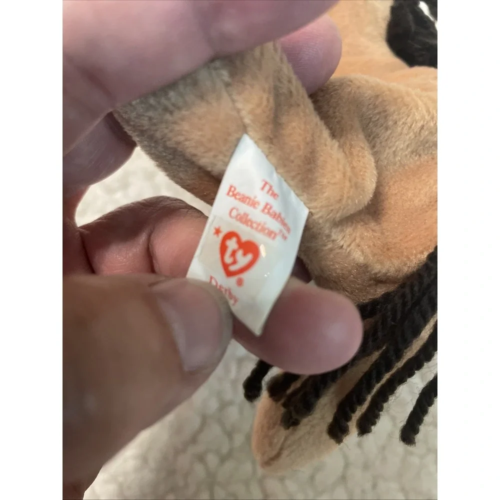 TY Beanie Babies Derby The Horse Bean Bag Stuffed Animal Toy