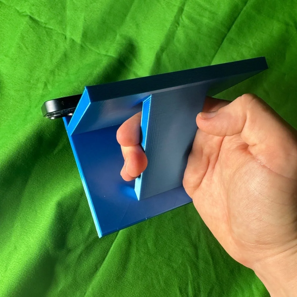Phone, and tablet stand Mystical blue or lime green heavy duty 3-D printed by me