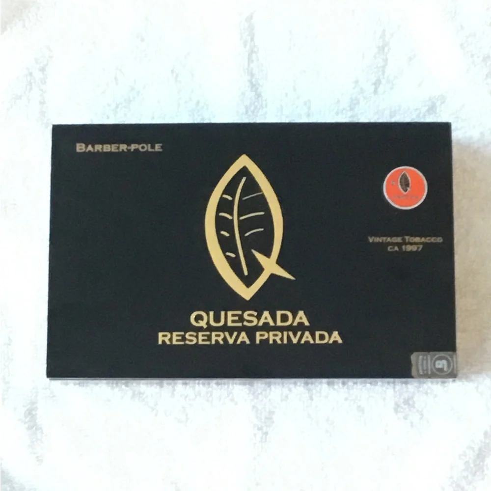 Barber Pole Quesada Reserva Privada Cigar Box NWT